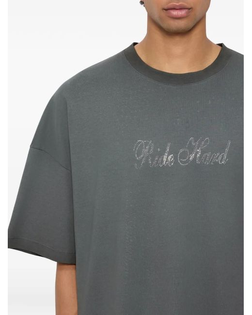 MSGM Gray T-Shirt À Ornements for men