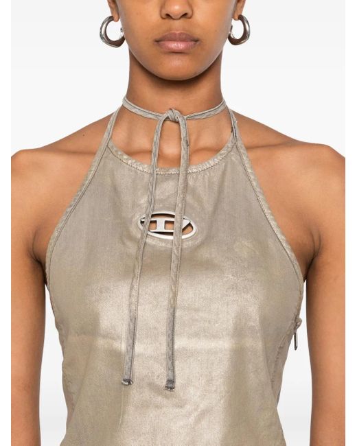 DIESEL Top Met Halternek in het Natural