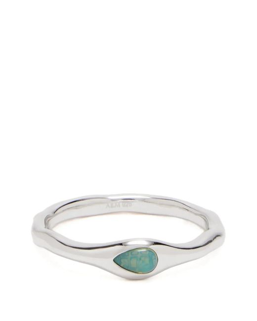 Astrid & Miyu Metallic Bezel Opal Ring