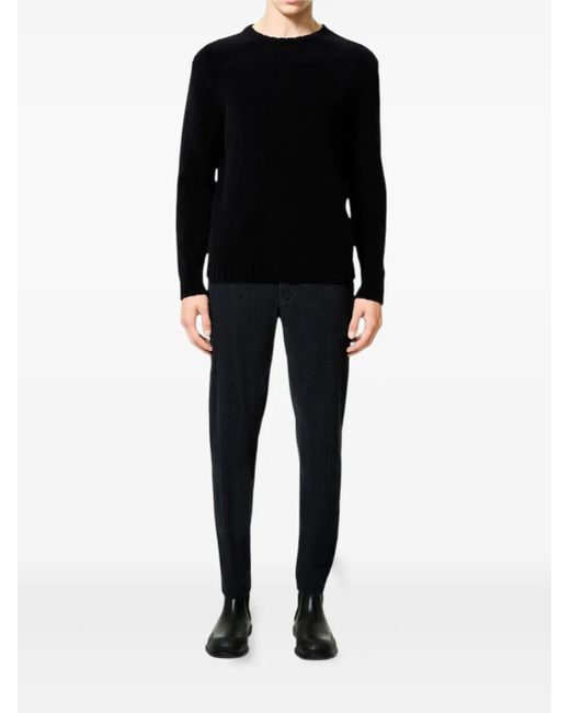 Rrd Black Round Knit Sweater for men
