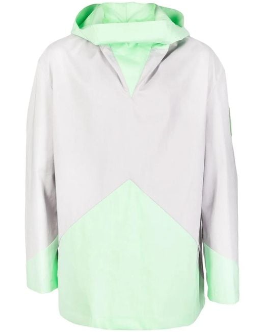 A_COLD_WALL* Green Geometric Panelled Windbreaker for men