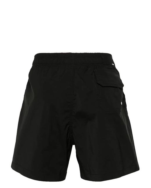 Amiri Black Ma Core-Print Swim Shorts for men