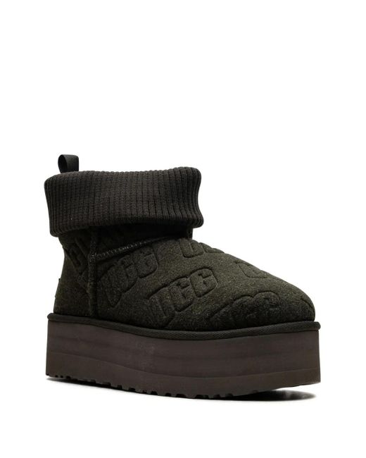 Ugg Black Classic Mini Platform "Forest Night" Boots
