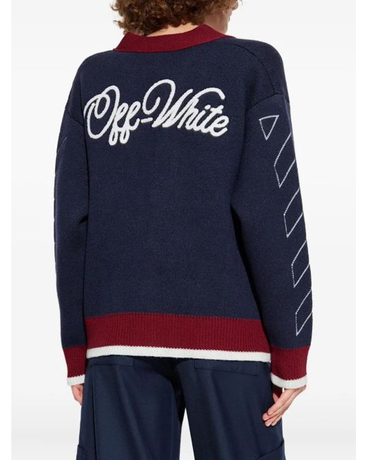 Off-White c/o Virgil Abloh Blue Cardigans