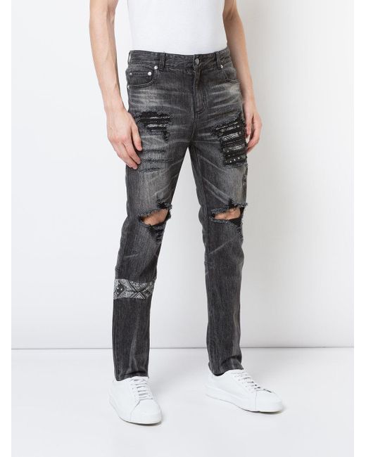 childrens black ripped jeans