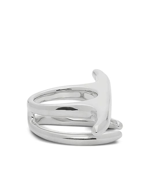 Ambush White Liquid Multi-Finger Ring for men