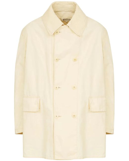 Maison Margiela Natural Cotton Double-Breasted Jacket for men