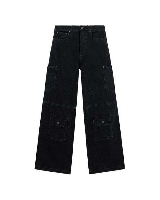 Off-White c/o Virgil Abloh Blue Half Arrow Cargo Jeans for men