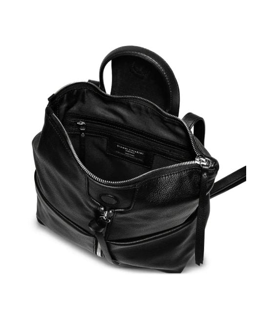 Gianni Chiarini Black Top-Handle Zip-Fastening Backpack