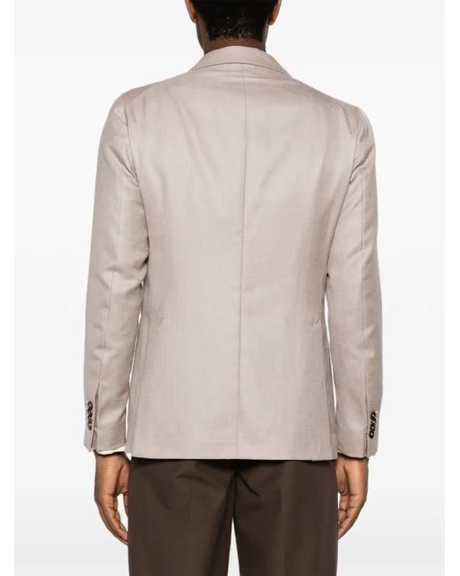 Tagliatore Natural Blazer Boutonné À Poches À Rabat for men