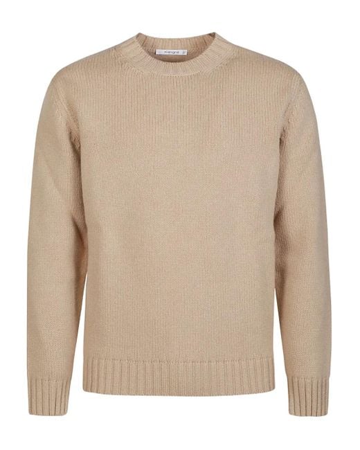 Kangra Natural Wool Crew-Neck Sweater for men