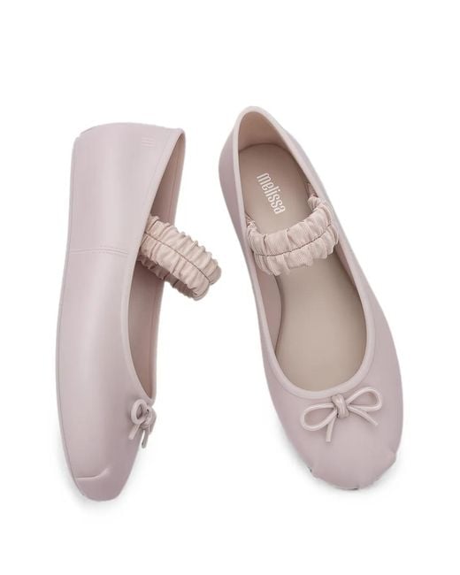 Melissa Pink Sophie Scrunch Ballet Flats