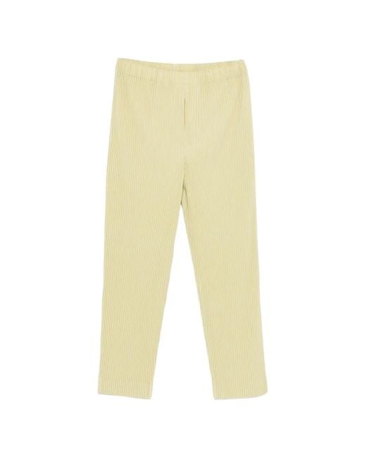 Homme Plissé Issey Miyake White Homme Plisse' Issey Miyake Pleated Trousers for men