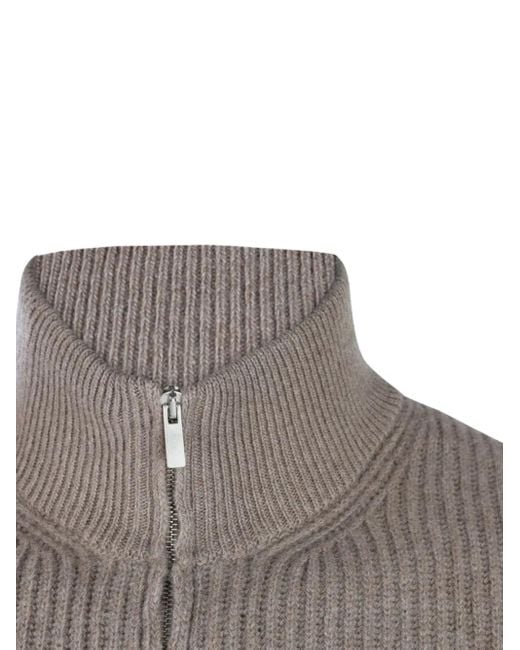 Lardini Pullover mit Stehkragen in Gray für Herren