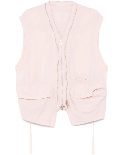 メンズ Undercover ダブルジップ トップ Pink