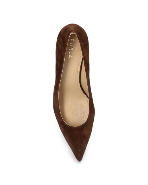 Furla Brown Aria Pointed-Toe Pumps