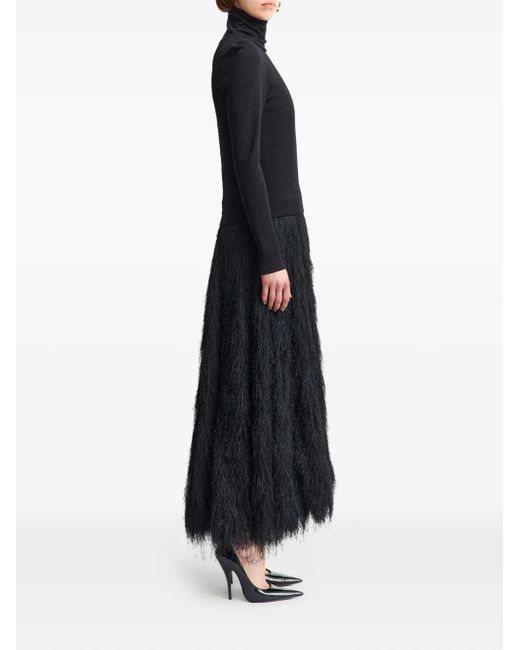 16Arlington Black Itta Midi Dress