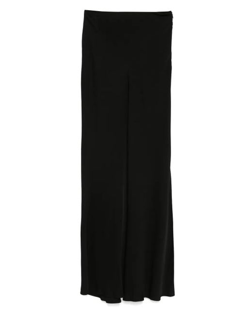 Twinset ロゴプレート マキシスカート Black