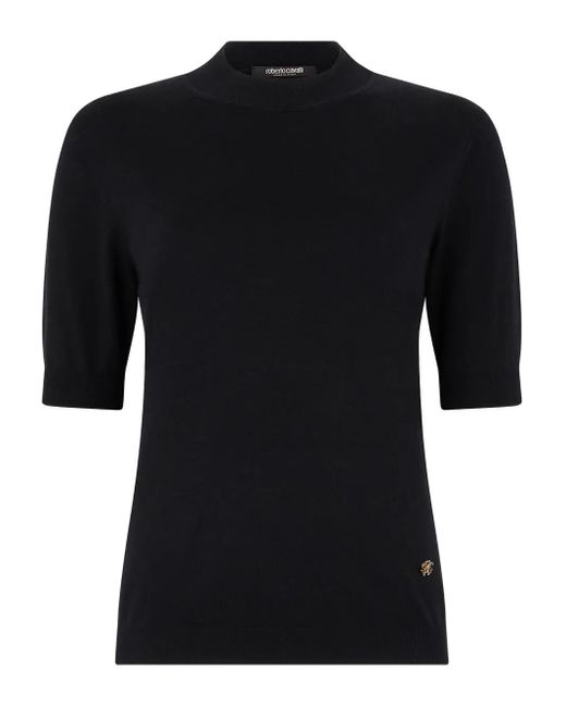 Roberto Cavalli Black Short Sleeve T-Shirt