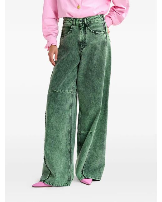 Essentiel Antwerp Green Jip Belt-Loop Pocket Jeans