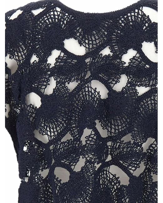 Kangra Blue Short-Sleeve Cardigan