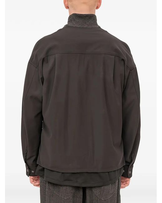 The Viridi-anne Gray Double-Layered Jacket for men
