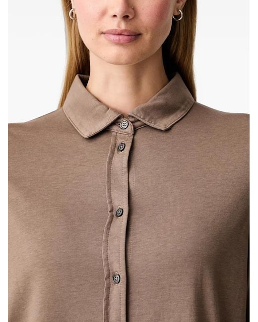 Marc O' Polo Brown Long-Sleeve Button-Up Shirt