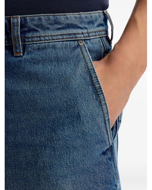 12 STOREEZ Blue Buttoned Denim Shorts for men