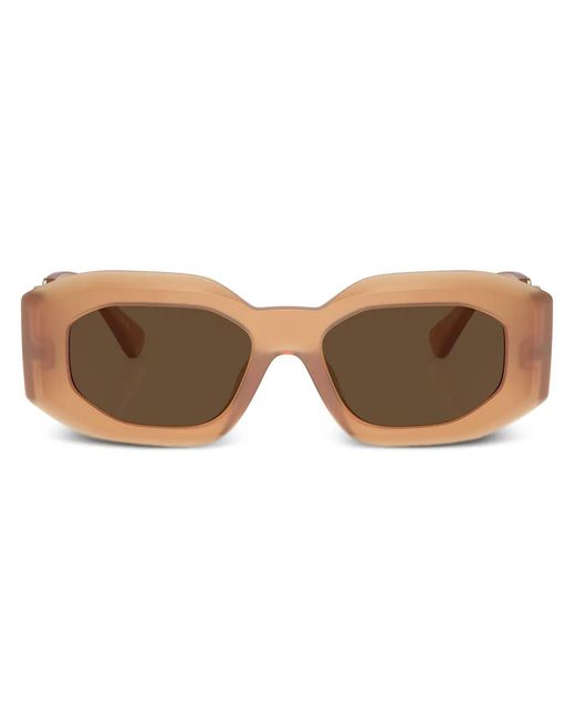 Versace Brown Medusa Biggie Sunglasses for men