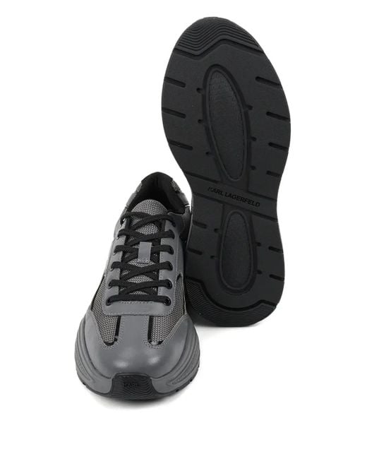 Karl Lagerfeld Chunky Sneakers Met Mesh Vlakken in het Gray voor heren