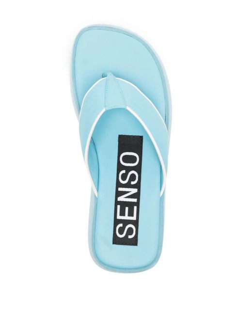Senso Blue Paxton Platform Flip Flops