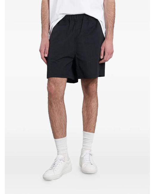Grifoni Black Elasticated-Waistband Shorts for men