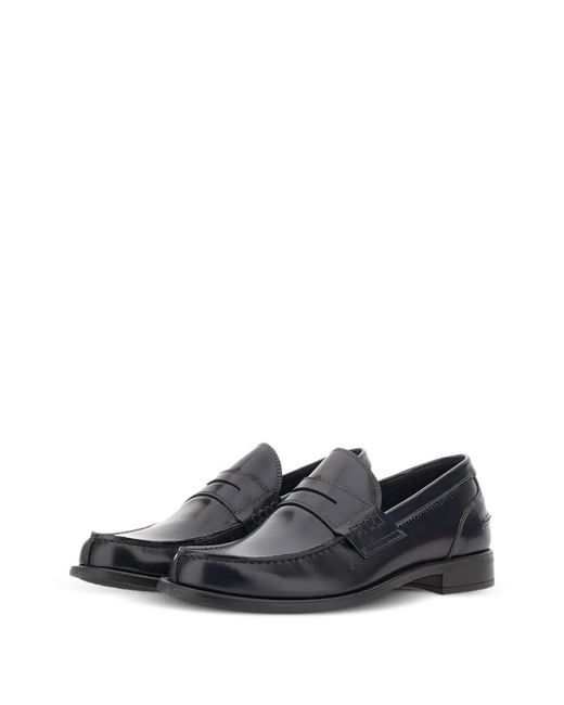 Duca Degli Abruzzi Blue Monaco Leather Loafers for men