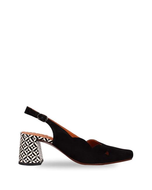 Chie Mihara Black Abrune Slingback Pumps