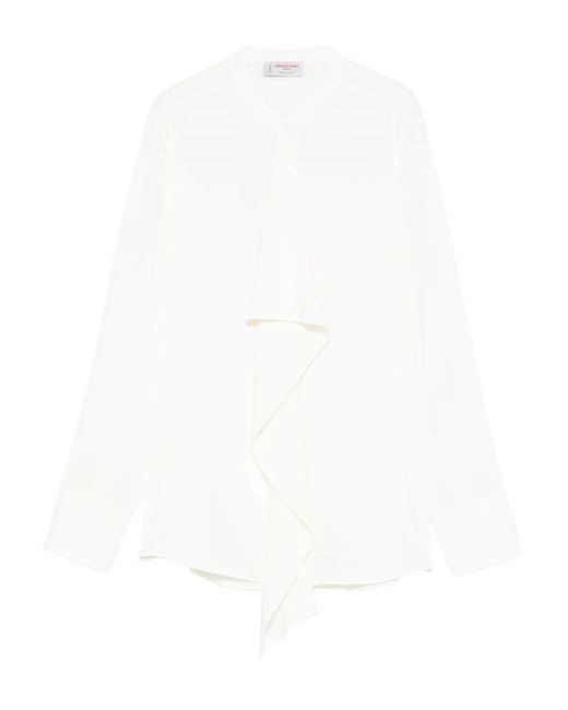 Alberto Biani White Ruffled Shirt