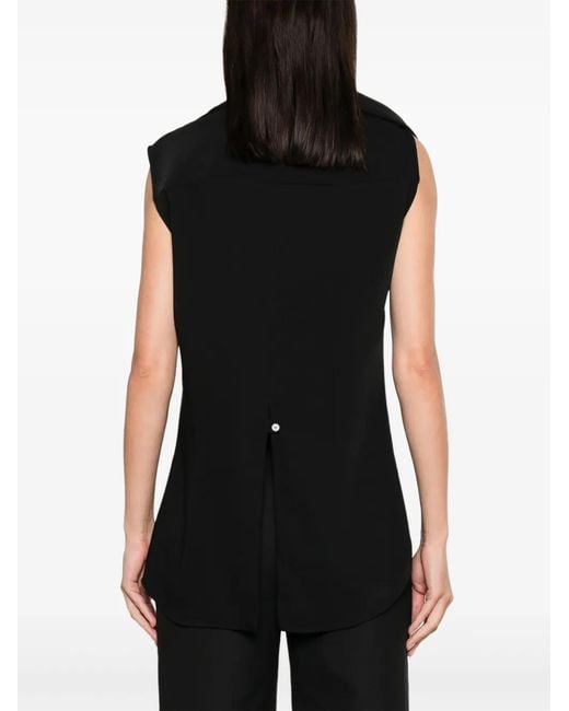 Courreges Black Modular Tech Crepe Shirt