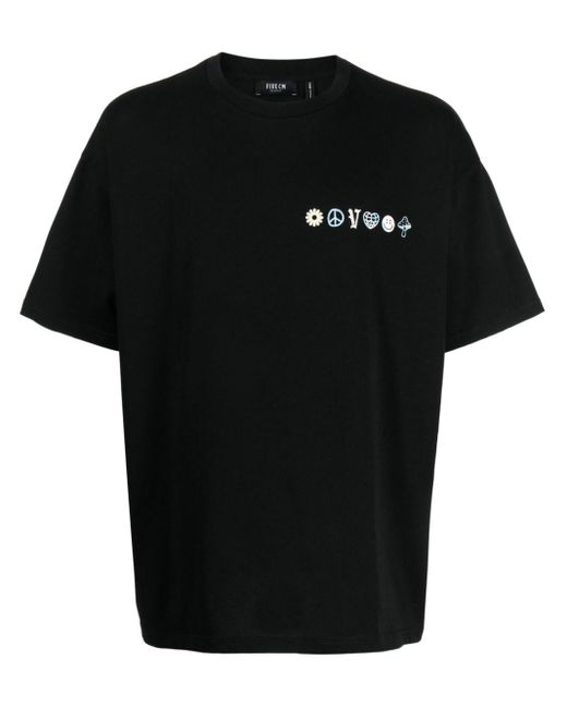 T-shirt con stampa grafica di FIVE CM in Black da Uomo