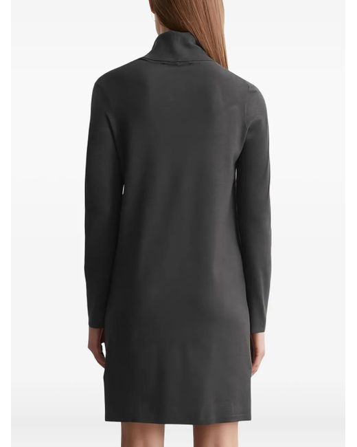 Marc O' Polo Gray Turtleneck Sweater Mini Dress