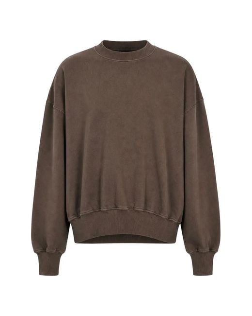 Roadless Brown Sweat En Coton À Col Rond for men