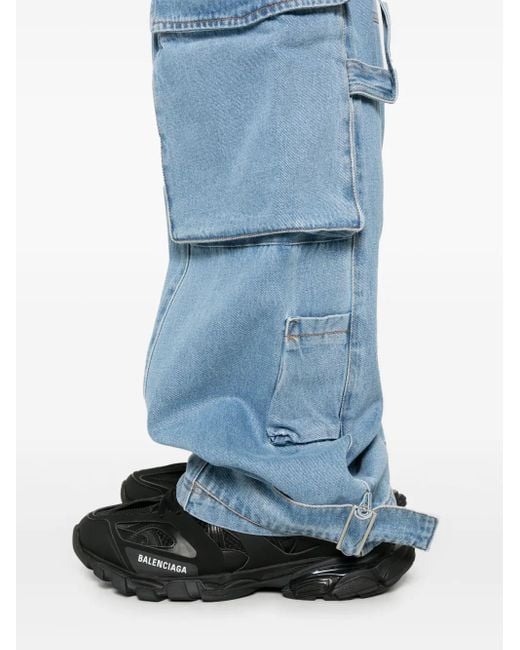Gcds Blue Ultracargo Jeans for men