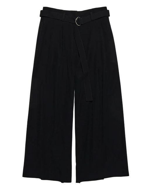 Bimba Y Lola ベルテッド クロップドパンツ Black