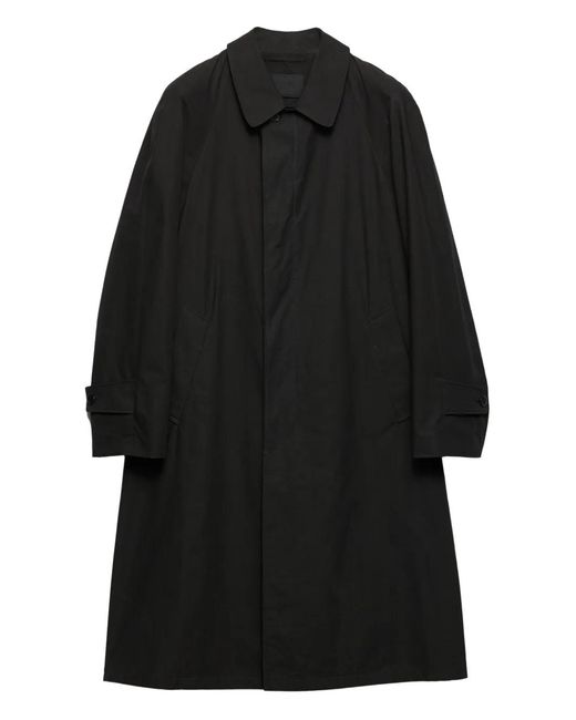 Prada Black Buttoned Coat for men