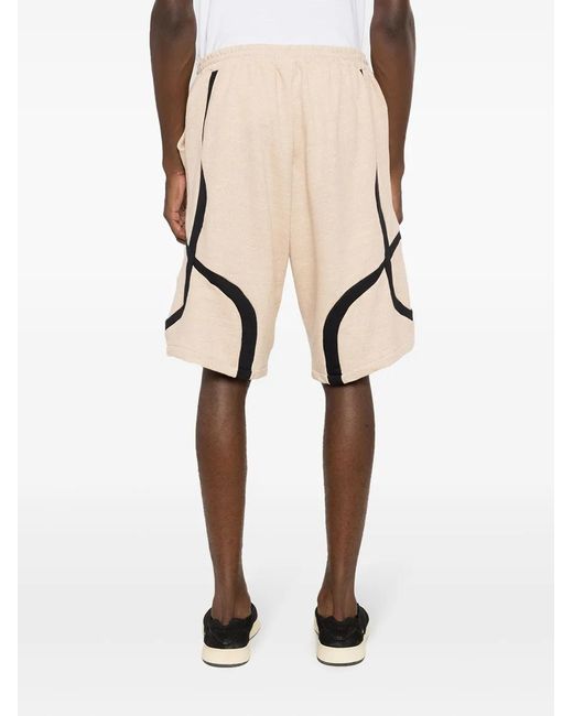 Amir Slama Natural Two-Tone Cotton Shorts for men