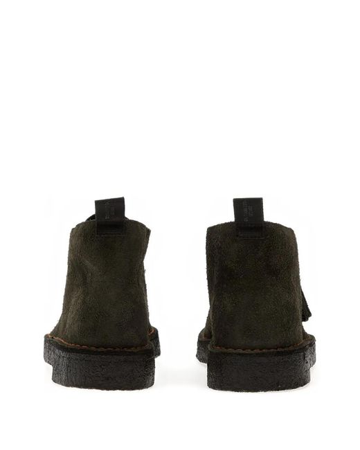 Clarks Black Loden Suede Boots for men