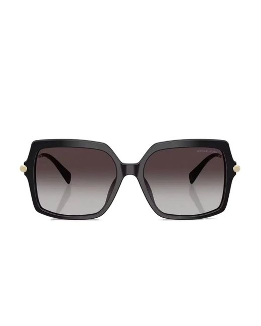 Michael Kors Black Geometric-Frame Sunglasses