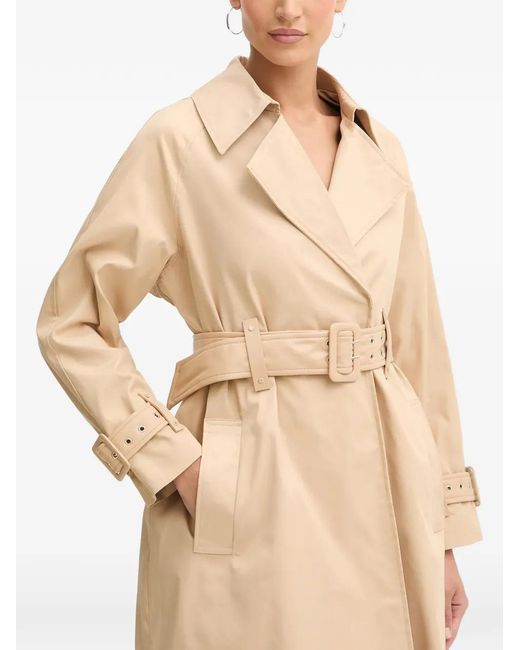 Guess Natural Belted Cuff-Detail Trench & Raincoat