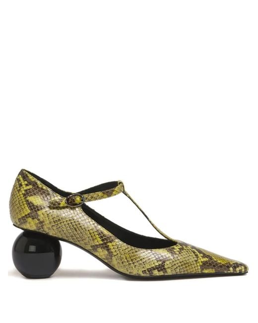 Escarpins À Effet Peau De Python 60 Mm Marni en coloris Green