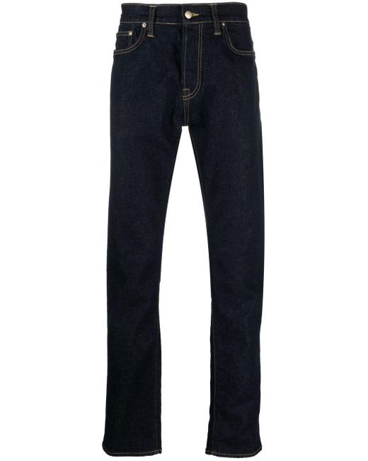 Carhartt WIP Denim Klondike Straight-leg Jeans in Blue for Men | Lyst