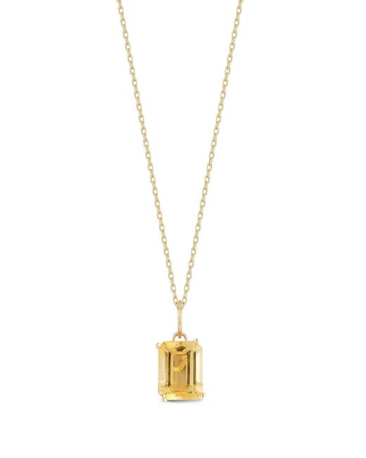 Mateo Metallic 14Kt- Citrine Pendant Necklace