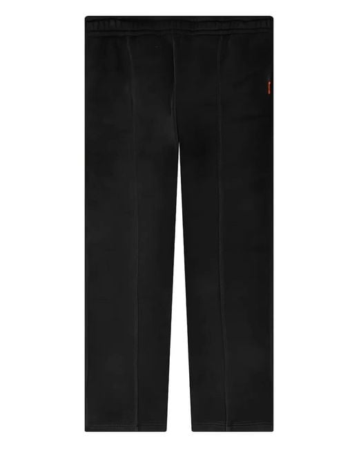 Represent Black Embroidered Sweatpants for men